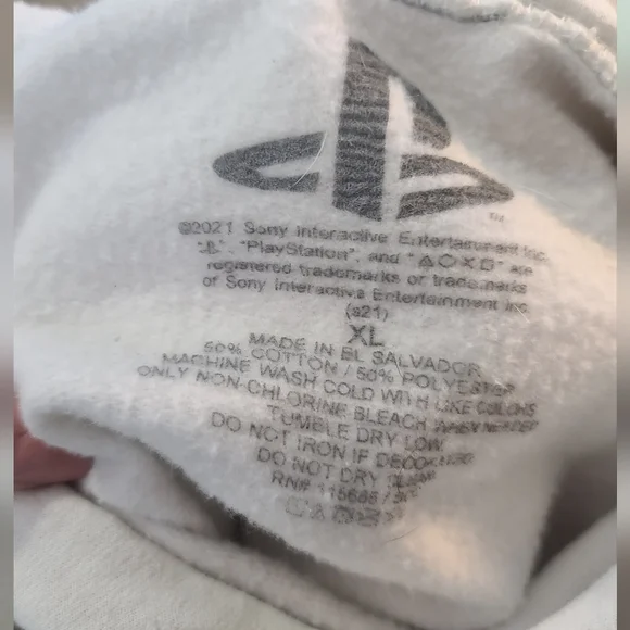 Mens Playstation Hoodie Sz XL (NWOT) - Picture 3 of 3